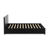 Waverley 4FT Storage Bed - Black Faux Leather